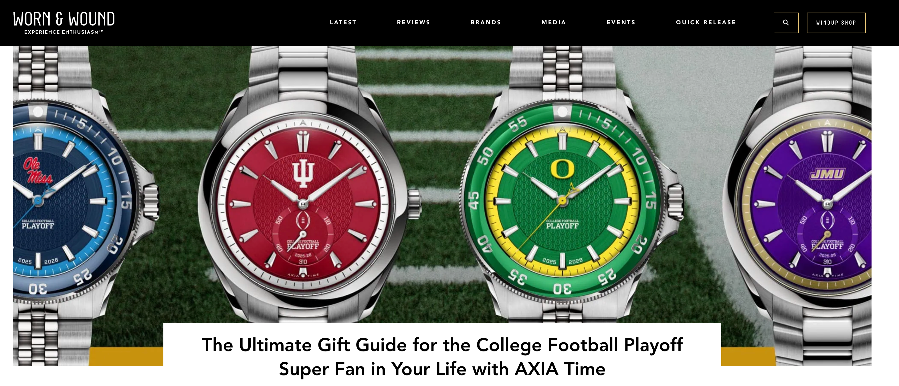 The Ultimate Gift Guide for the College Football Playoff Super Fan in Your Life with AXIA Time