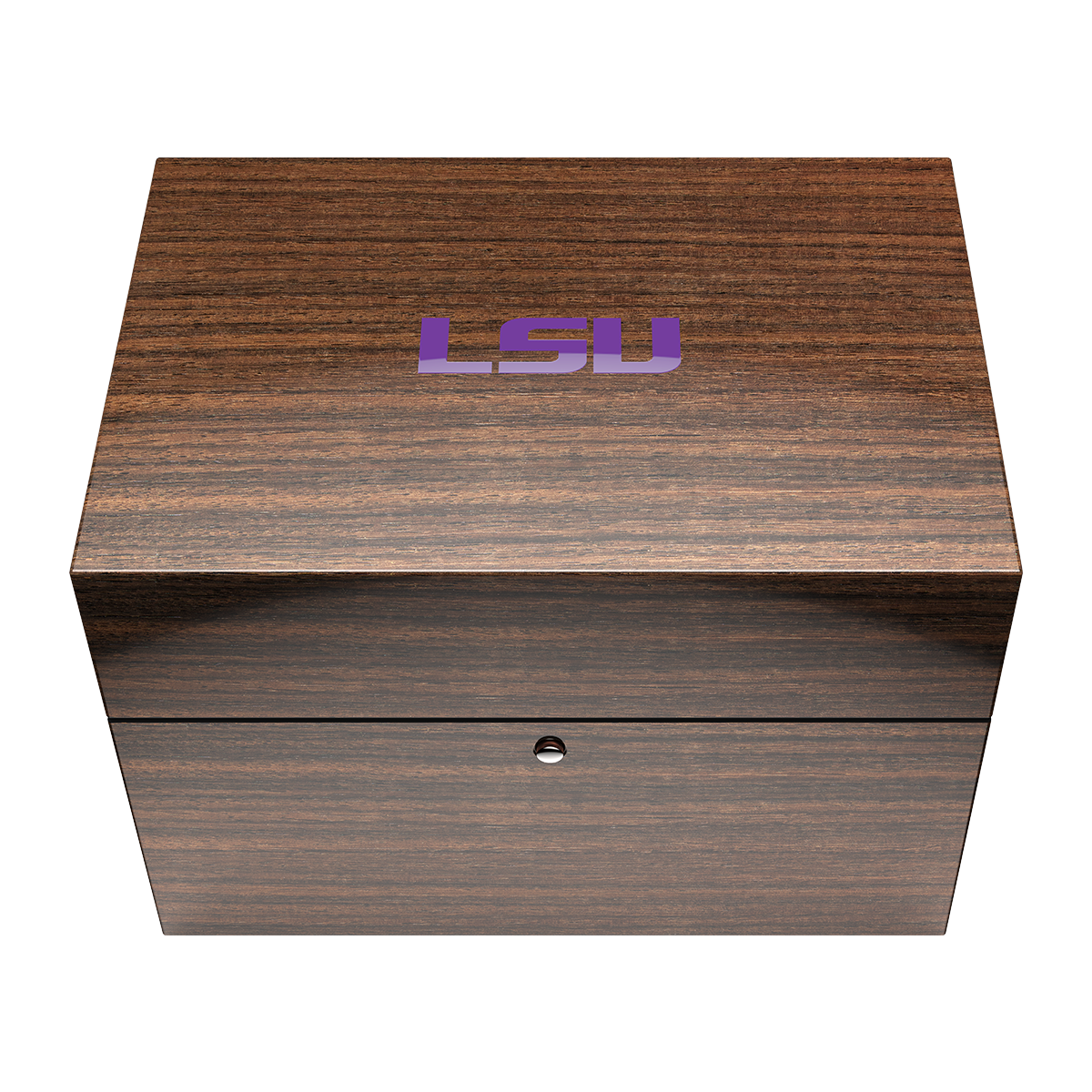 Odysseus Divers LSU Swiss made automatic watch. Wood display box closed view.