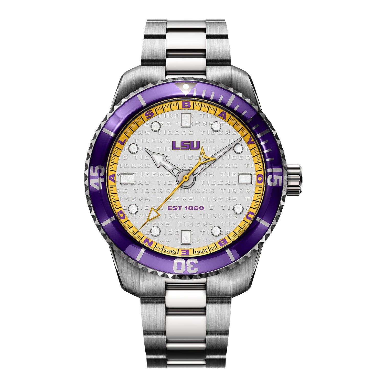 Odysseus Divers LSU Swiss made automatic watch. Front view.