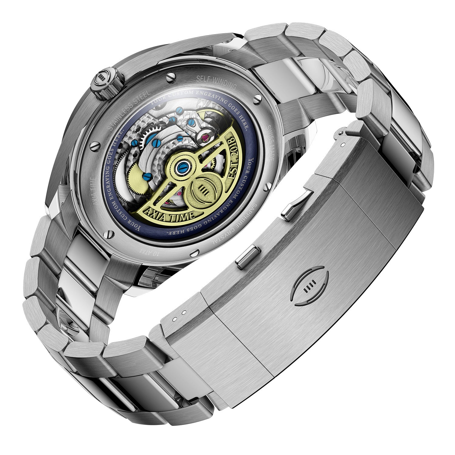Michigan 2023 National Champions Timepiece - Kairos II (Stainless Steel)