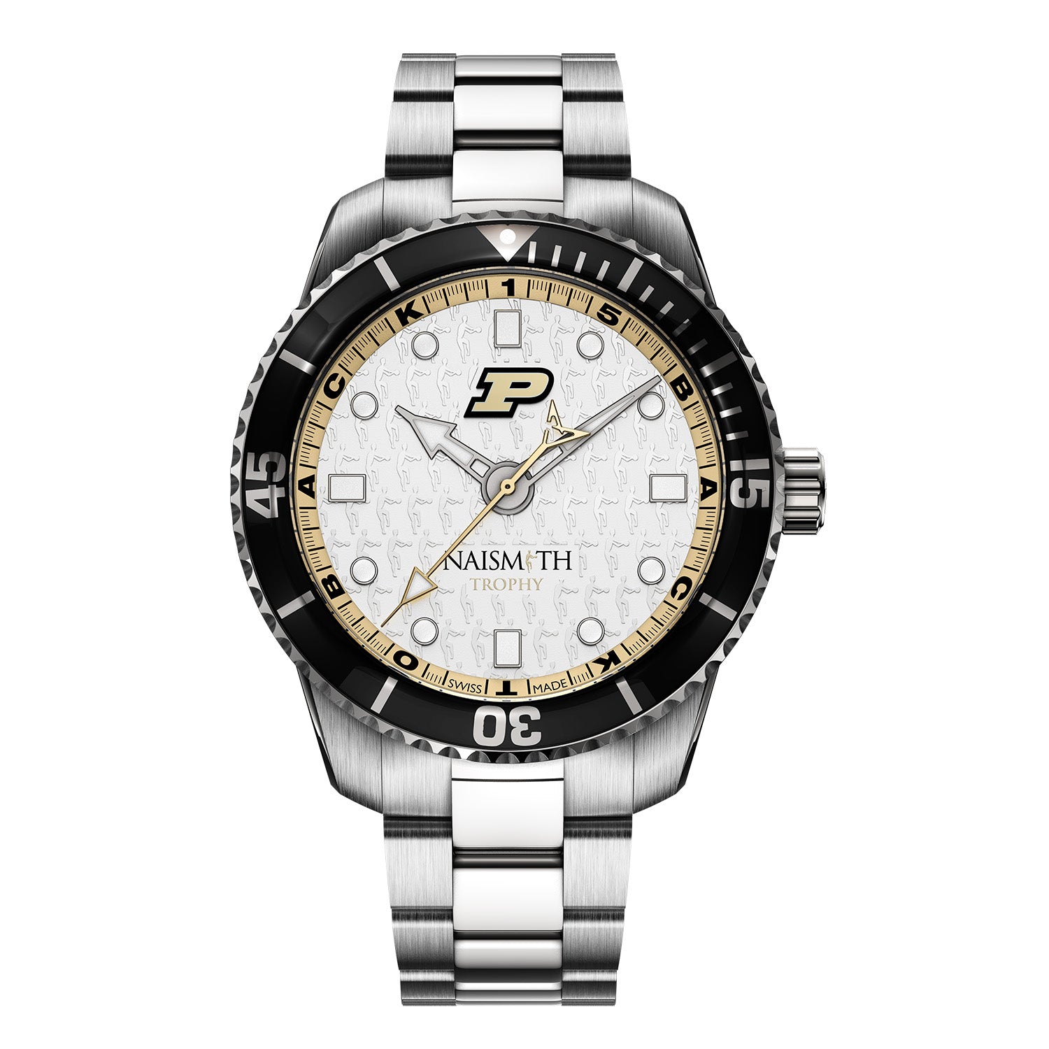 Zach Edey Purdue Naismith Commemorative Timepiece & Autographed Box Set & Mini Basketball