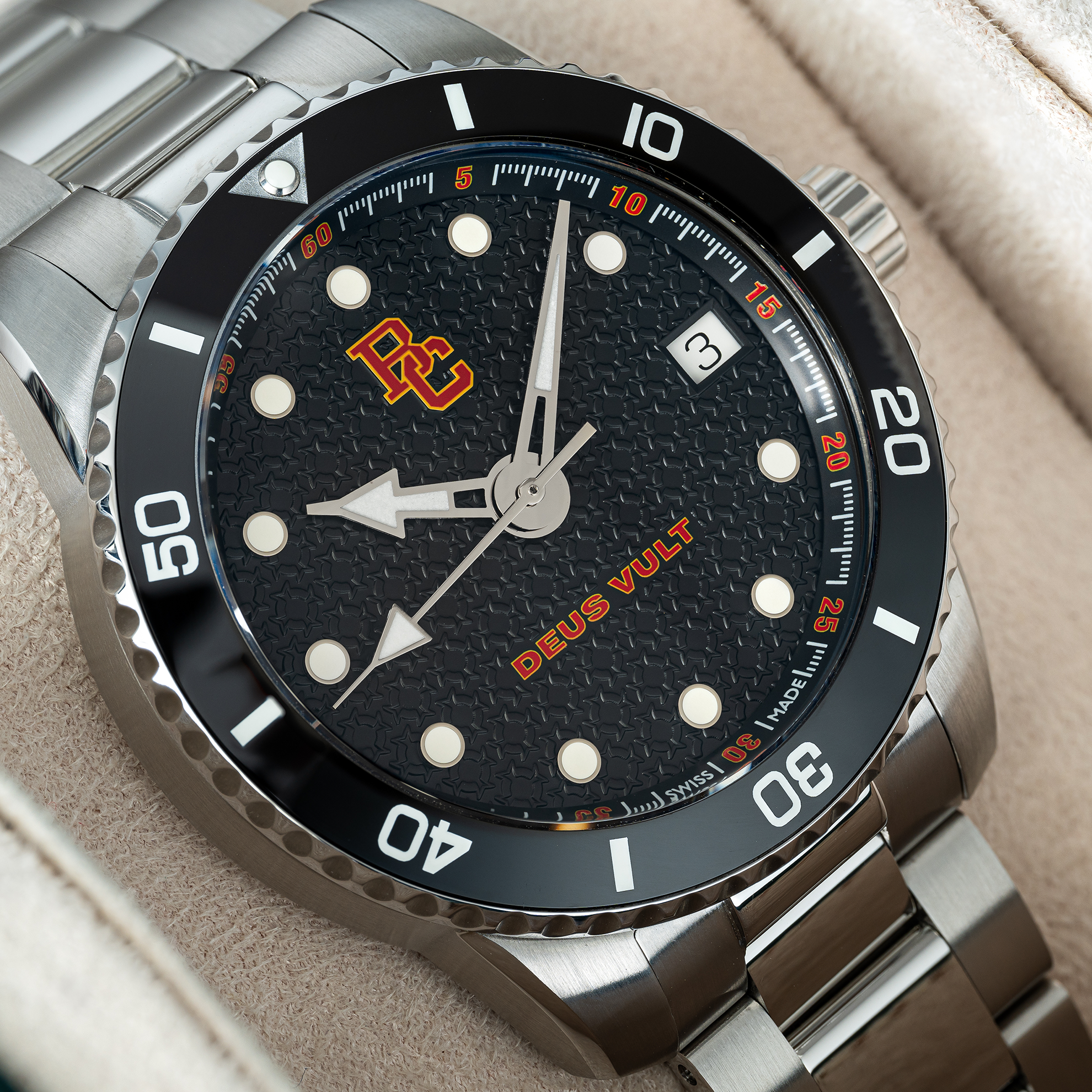 Bergen Catholic Swiss made automatic watch