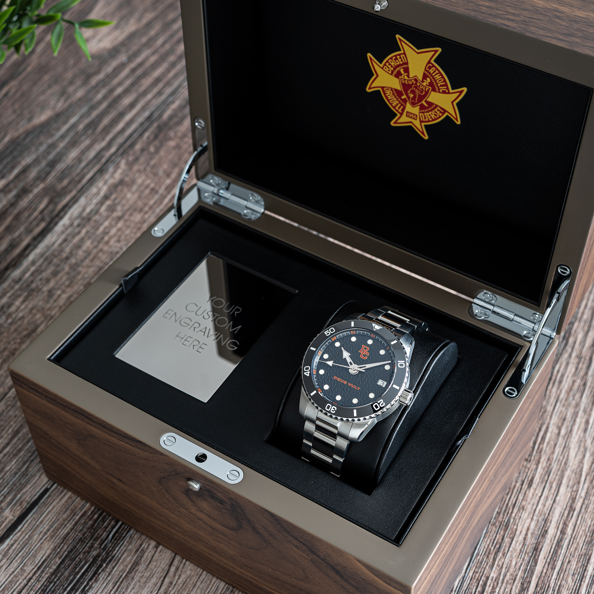 Bergen Catholic Swiss made automatic watch