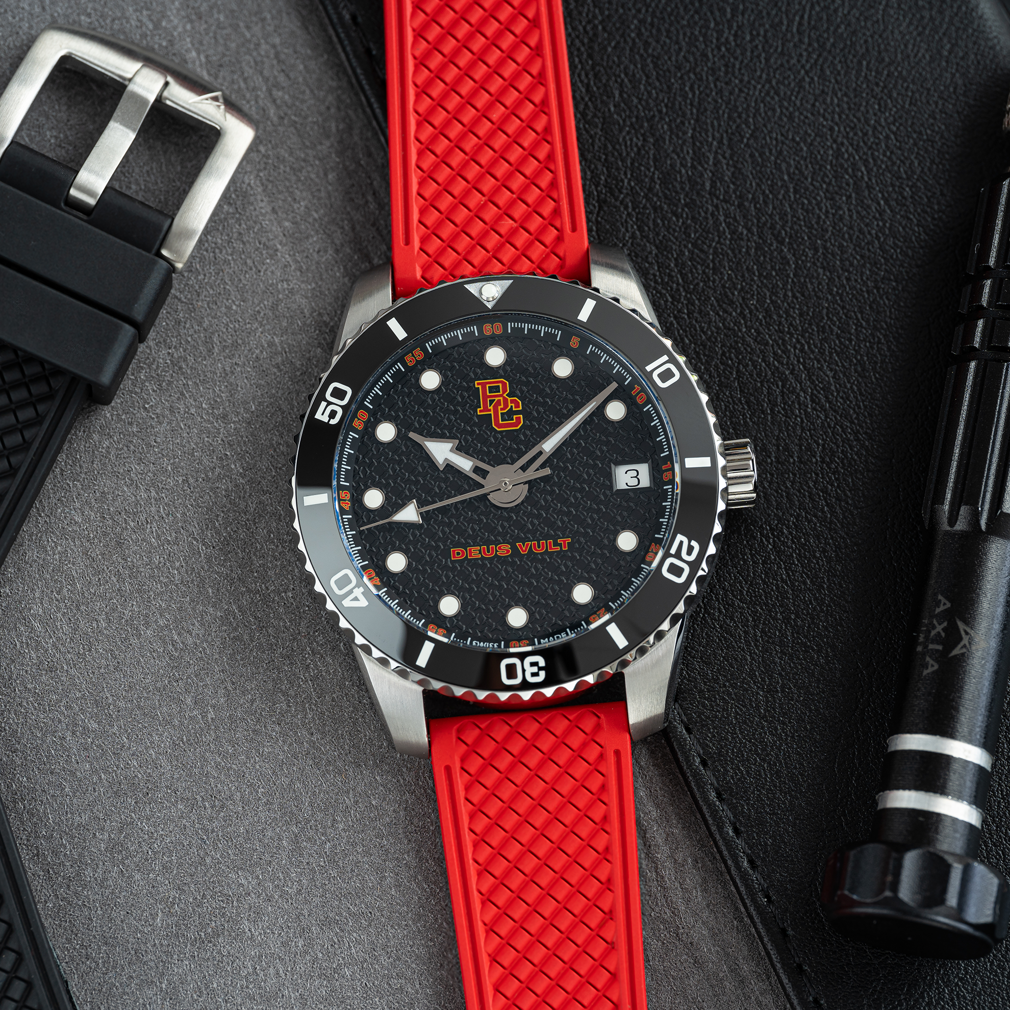 Bergen Catholic Swiss made automatic watch