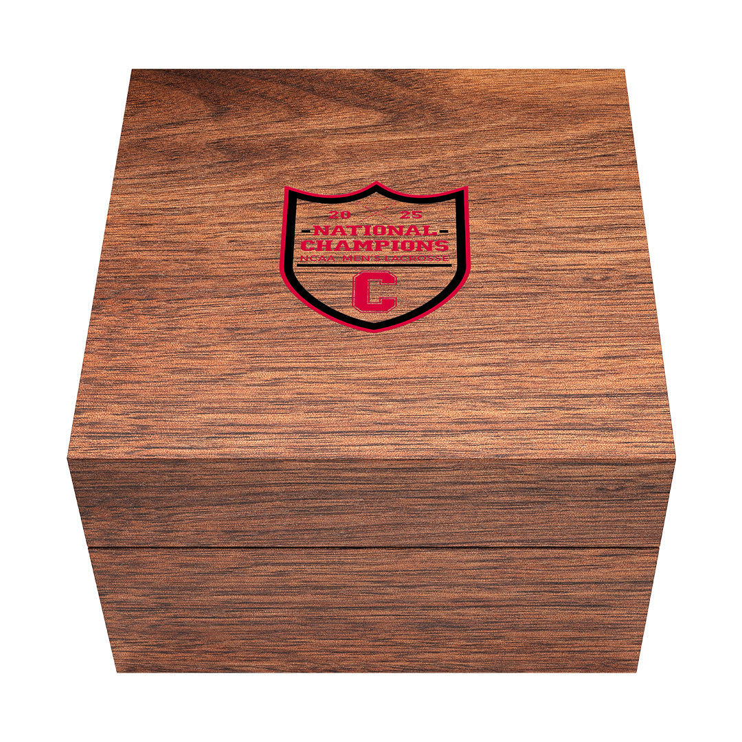 Cornell Lacrosse Walnut Display Box (Watch Sold Separately)