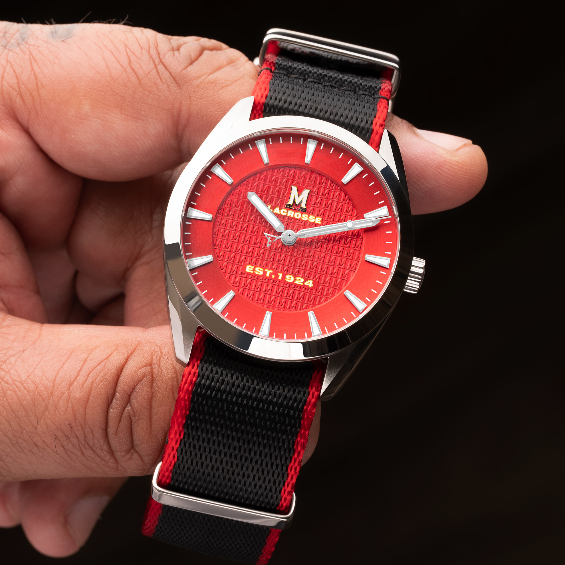 Maryland Lacrosse swiss made automatic watch