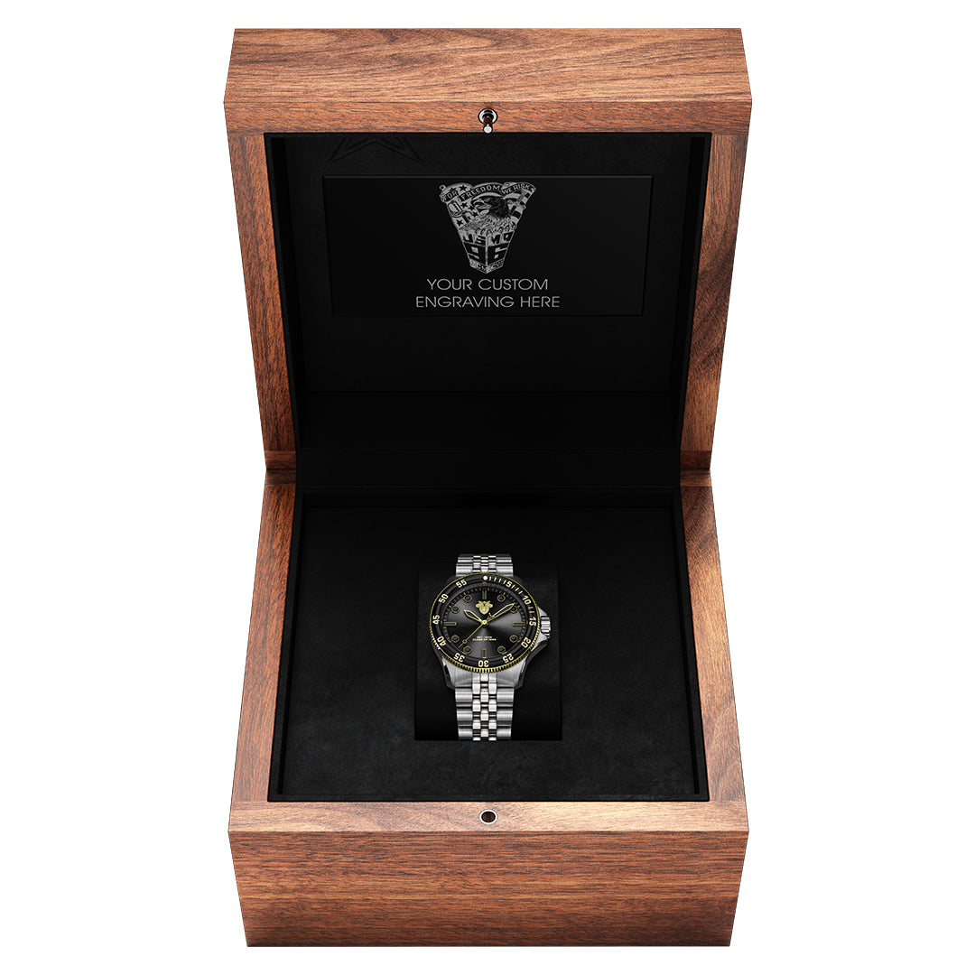 USMA '96 Walnut Display Box (Watch Sold Separately)