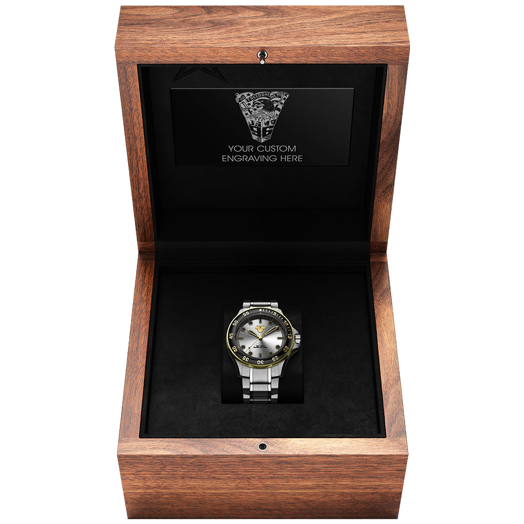 USMA '96 Walnut Display Box (Watch Sold Separately)