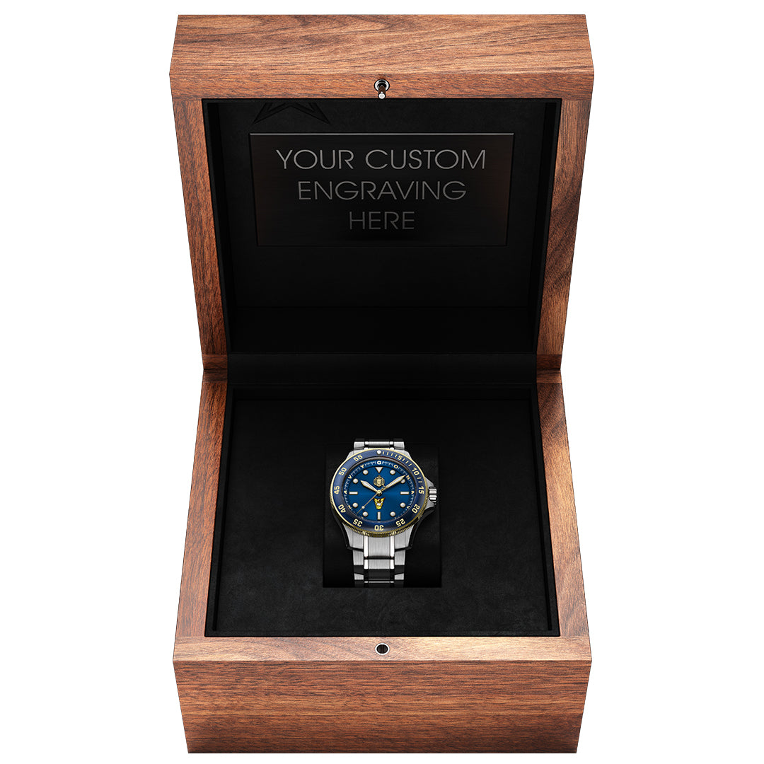US Naval Academy Walnut Display Box (watch sold separately)