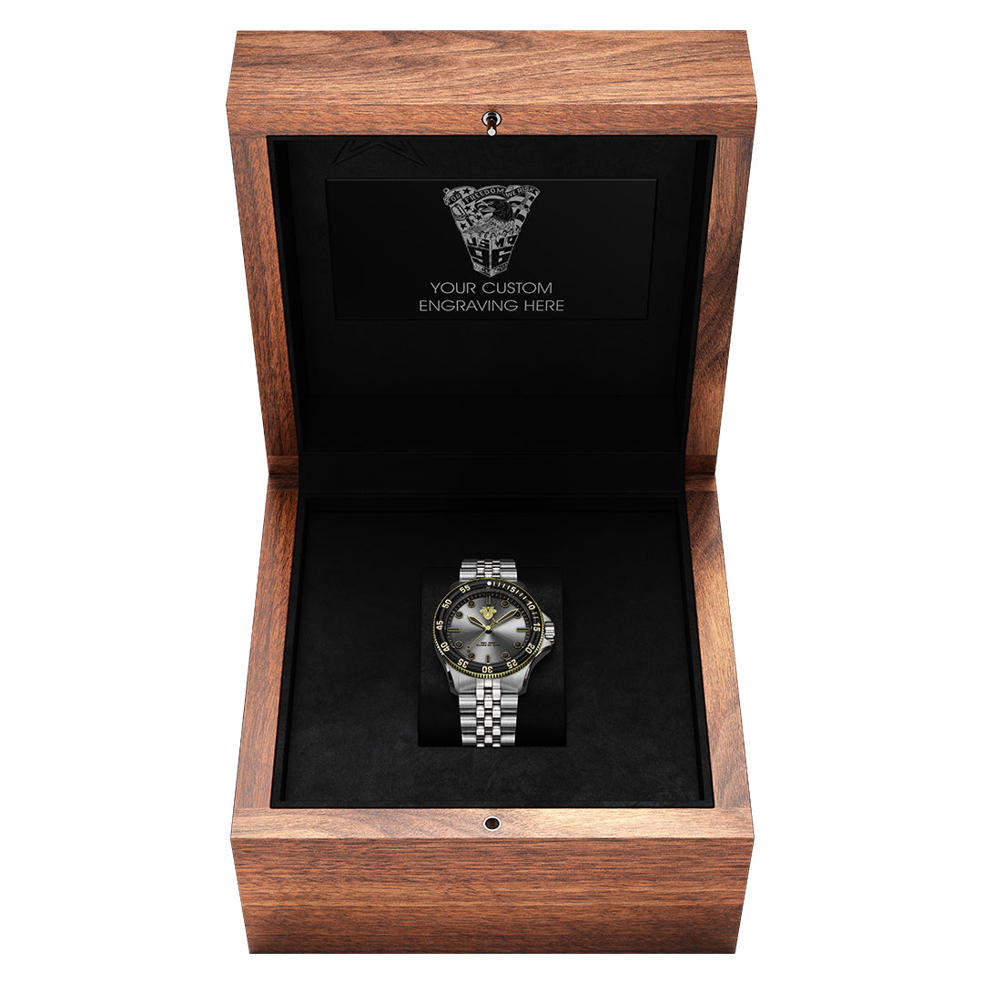 USMA '96 Walnut Display Box (Watch Sold Separately)
