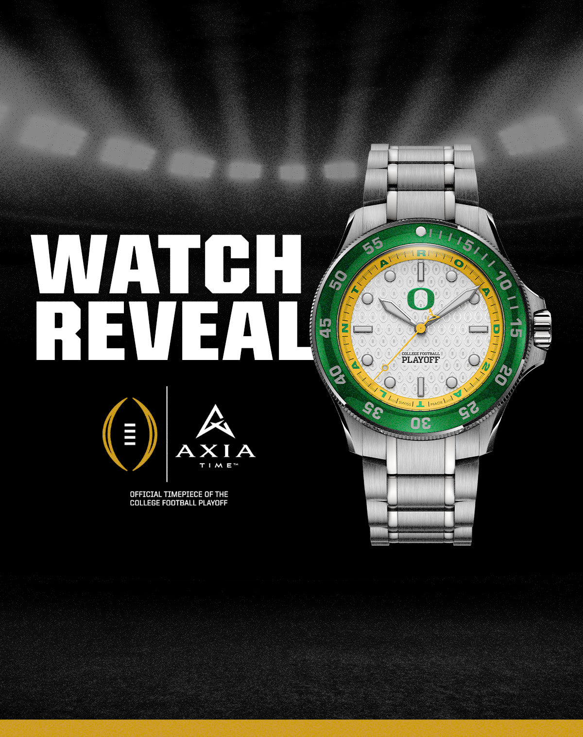 AXIA TIME REVEALS LIMITED-EDITION, ULTRA-CUSTOM WATCH DESIGNS FOR COLLEGE FOOTBALL PLAYOFF HOPEFULS