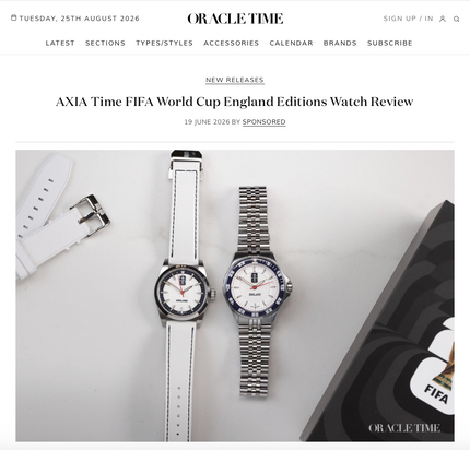 AXIA Time FIFA World Cup England Editions Watch Review