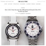 How AXIA Time Became the Official Watch Brand of the FIFA World Cup 2026