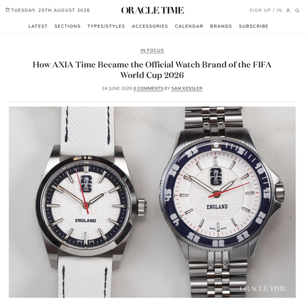 How AXIA Time Became the Official Watch Brand of the FIFA World Cup 2026