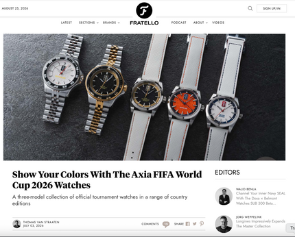 Show Your Colors With The Axia FIFA World Cup 2026 Watches