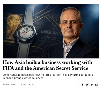 How Axia built a business working with FIFA and the American Secret Service