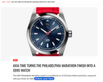 AXIA Time turns the Philadelphia Marathon finish into a $995 watch