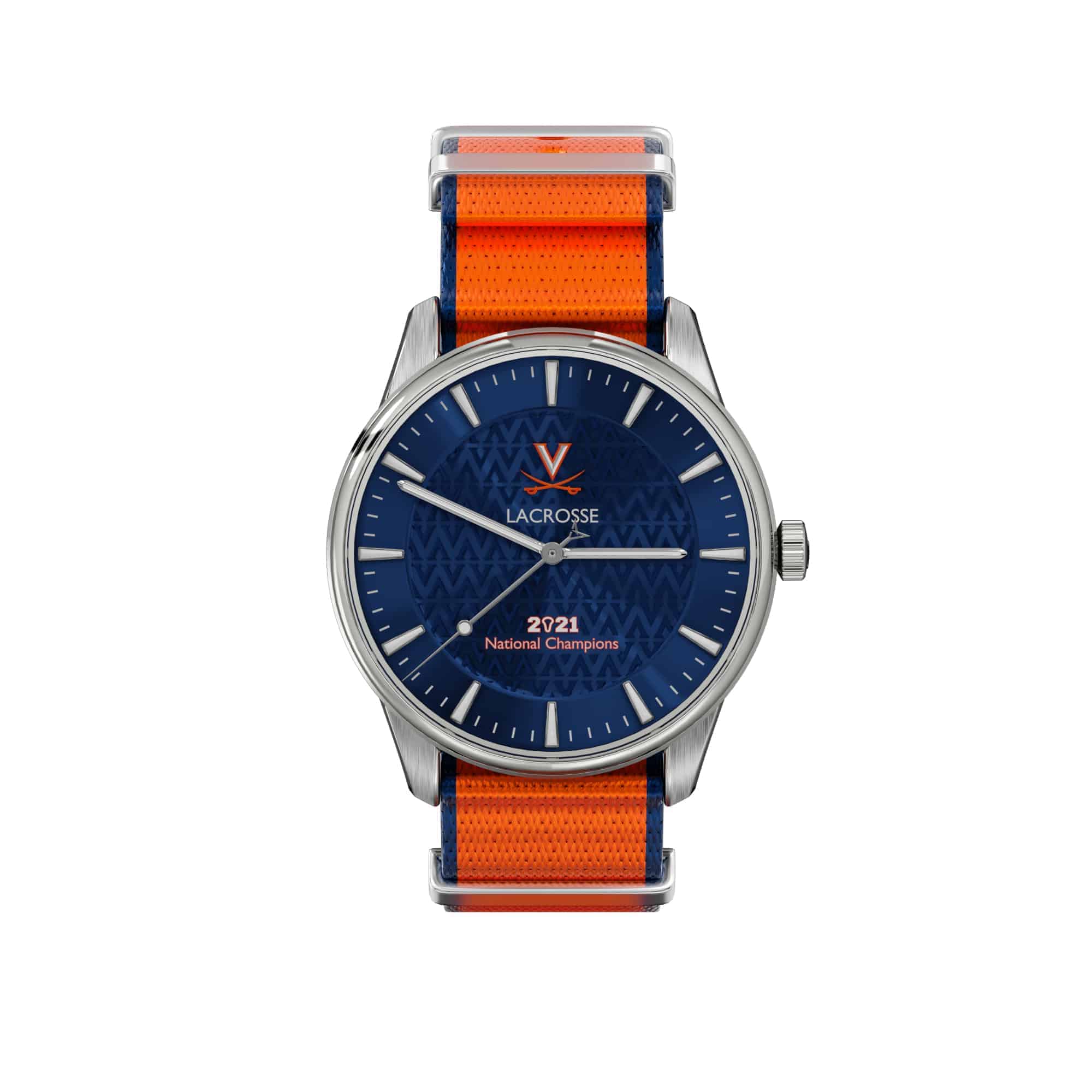 UVA Lacrosse 2021 National Champions Kairos front view with NATO strap