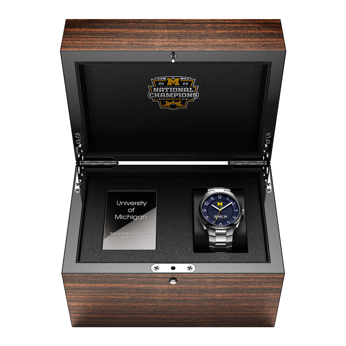 Timepiece Display Box - Michigan 2023 National Champions