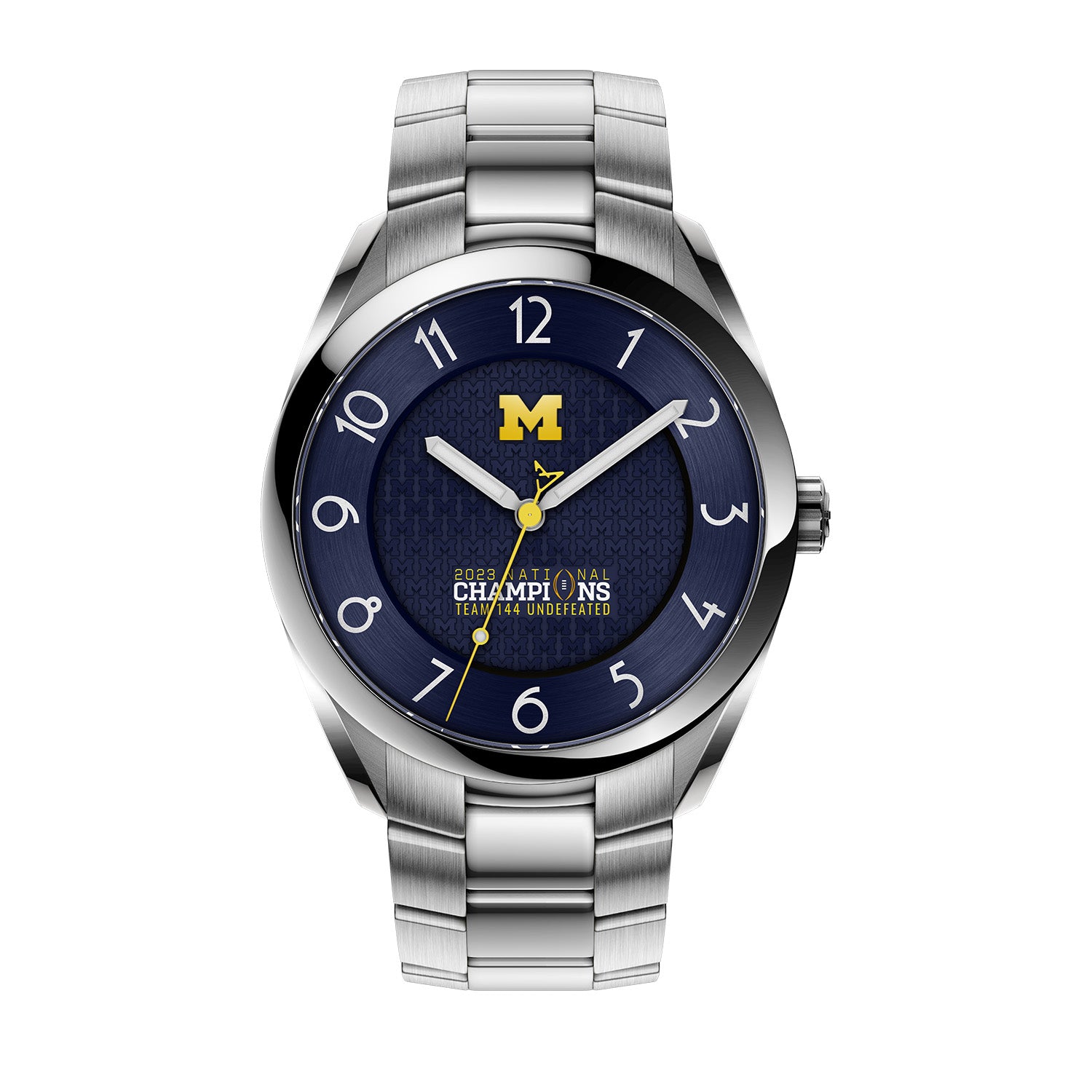 Michigan 2023 National Champions Timepiece - Kairos II (Stainless Stee