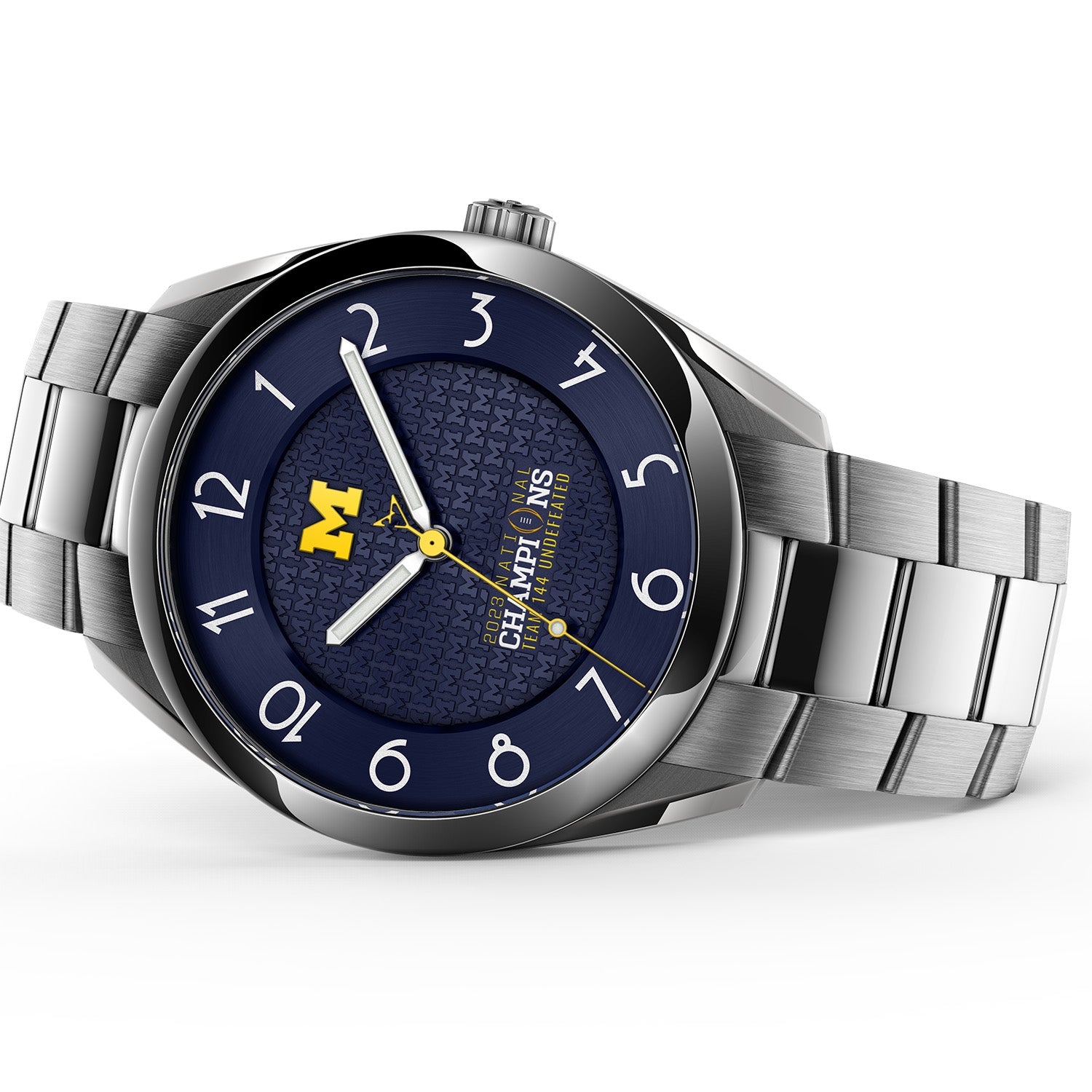 Michigan 2023 National Champions Timepiece - Kairos II (Stainless Stee