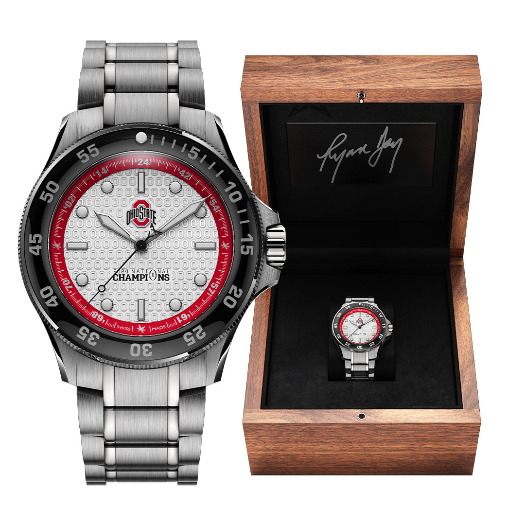 THE OHIO STATE UNIVERSITY and Ryan Day National Champions Timepiece Display Box (watches sold separately)