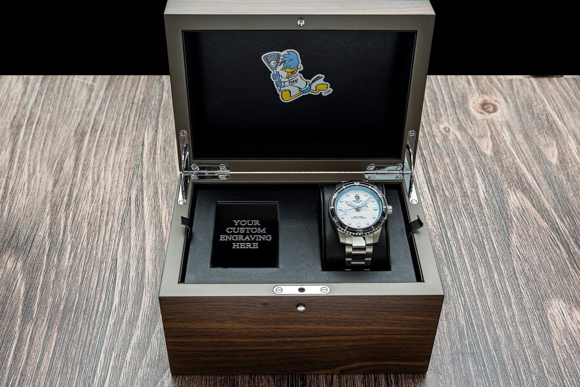 Johns Hopkins Lacrosse Timepiece Display Box