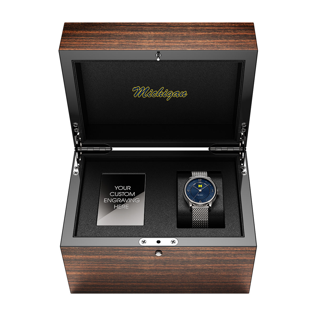 University of Michigan Timepiece Display Box (Watch Sold Seperately)