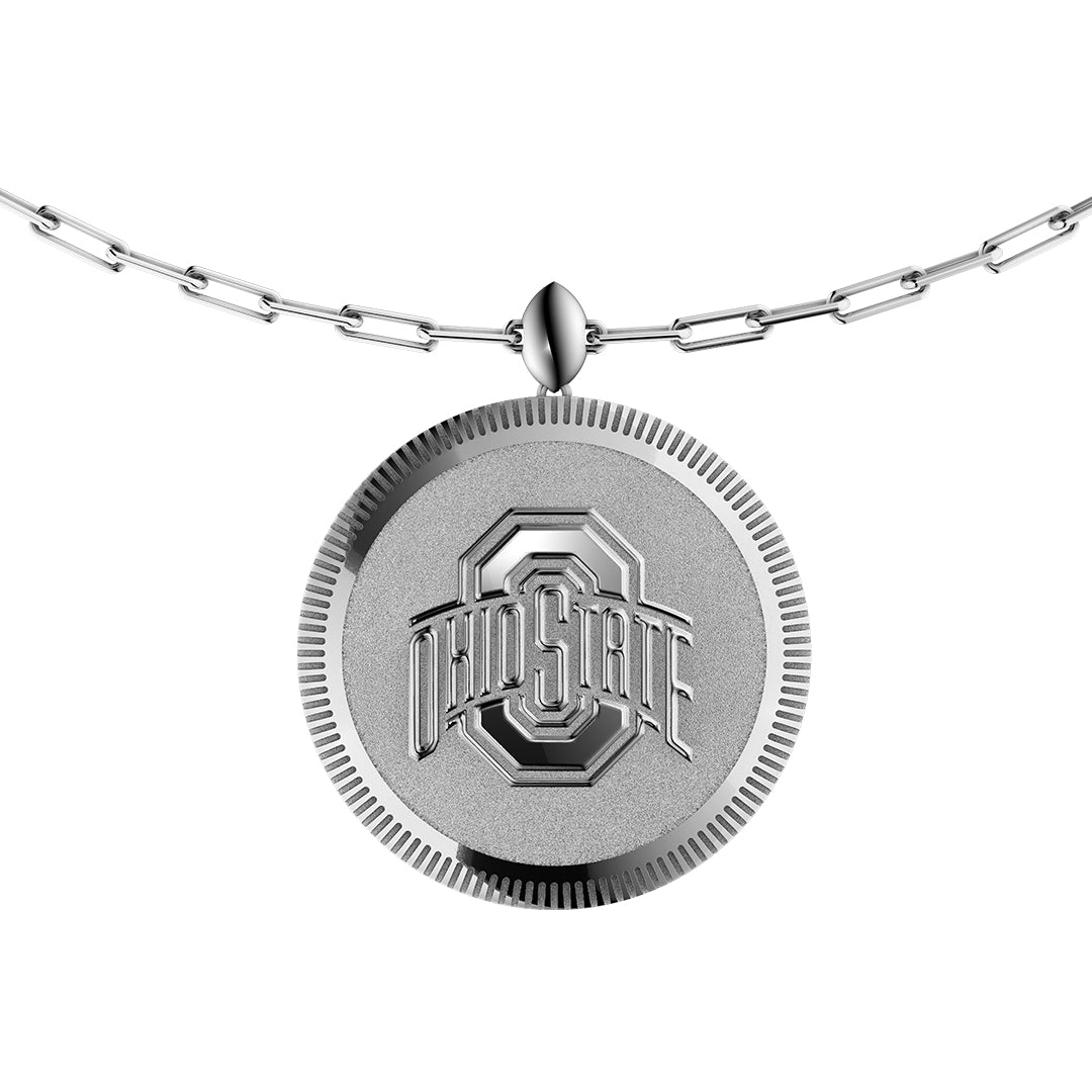 THE OHIO STATE UNIVERSITY 2024 National Champions - Sterling Silver TIMĒ Pendant Necklace