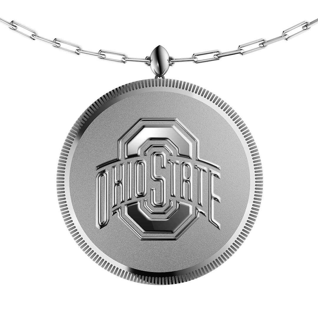 THE OHIO STATE UNIVERSITY 2024 National Champions - Sterling Silver TIMĒ Pendant Necklace