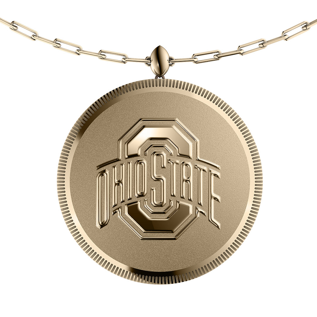 THE OHIO STATE UNIVERSITY 2024 National Champions - 14k Gold TIMĒ Pendant Necklace