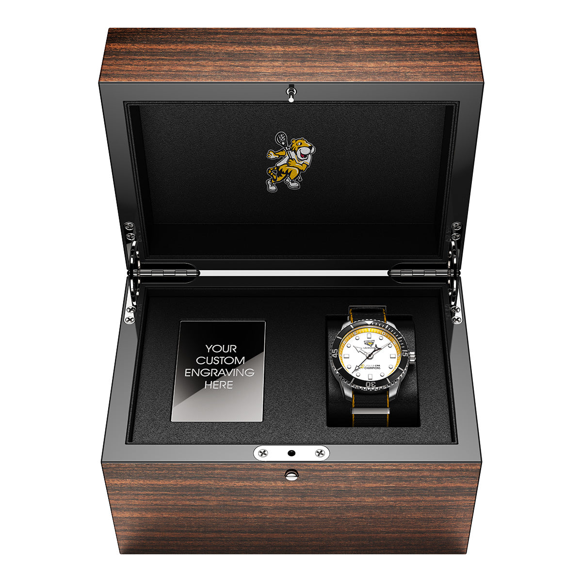 Towson Lacrosse Timepiece Display Box