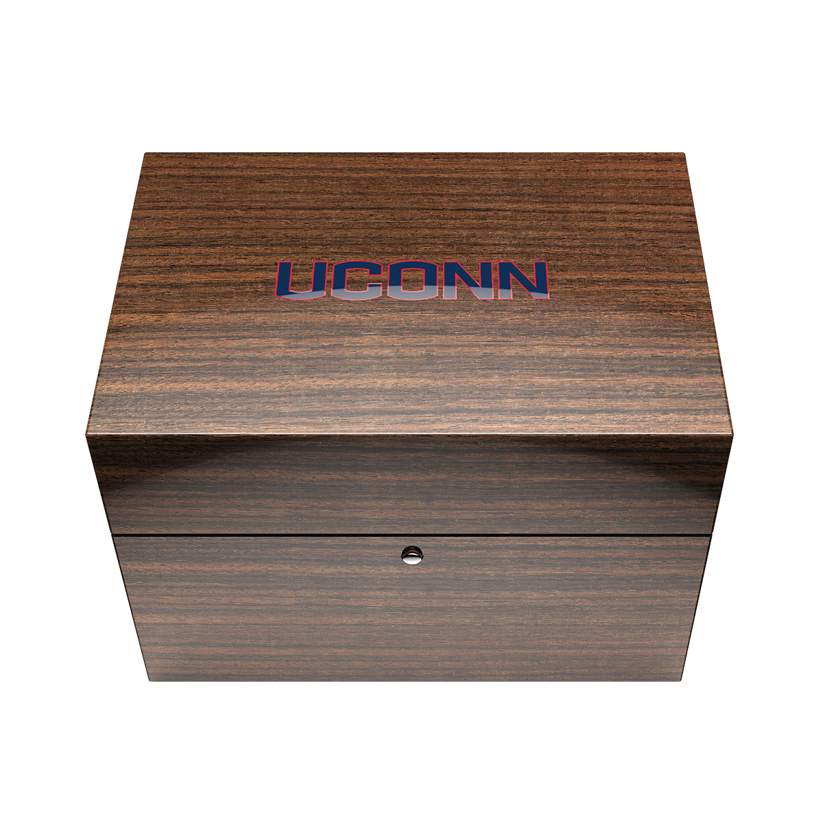 UCONN 2024 National Champions Swiss made automatic watch. Back to back champions. Wood display box, closed.