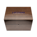 UCONN 2024 National Champions Swiss made automatic watch. Back to back champions. Wood display box, closed.