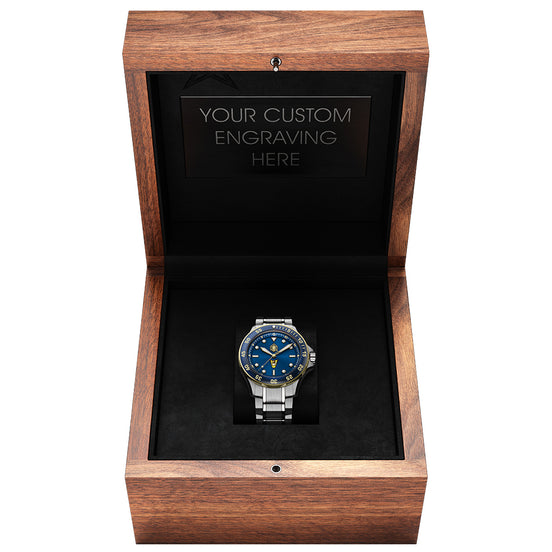 US Naval Academy Walnut Display Box (watch sold separately)