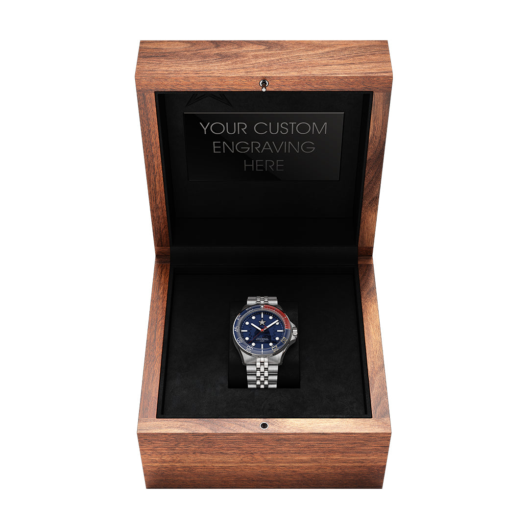 U.S. Secret Service Walnut Display Box (Watch Sold Separately)